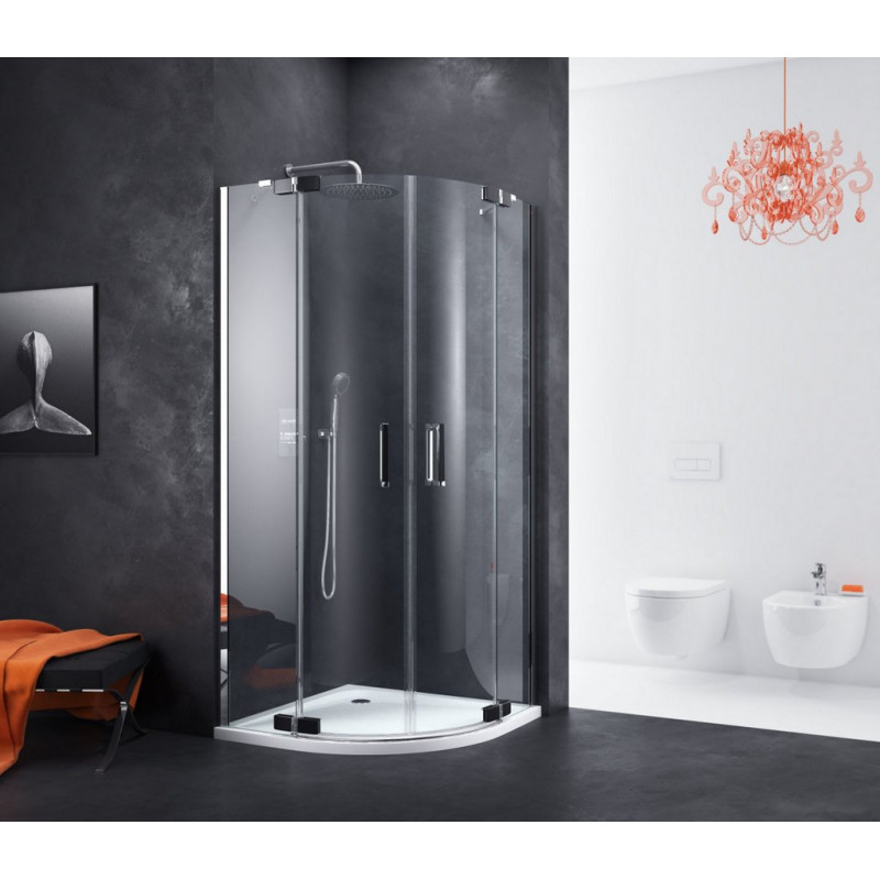 Sense Brodzik Półokrągły 90X90 Biały