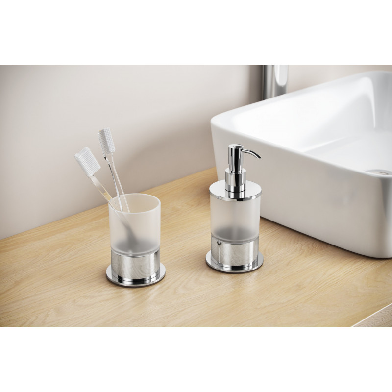 Kobo Kubek Stojący Chrom-Szkło