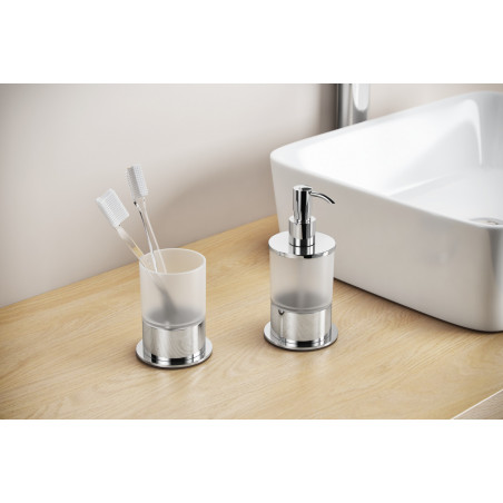 Kobo Kubek Stojący Chrom-Szkło