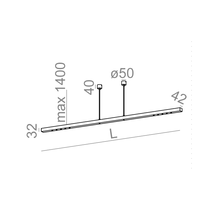 Aqform MIXLINE 160 LED zwieszany