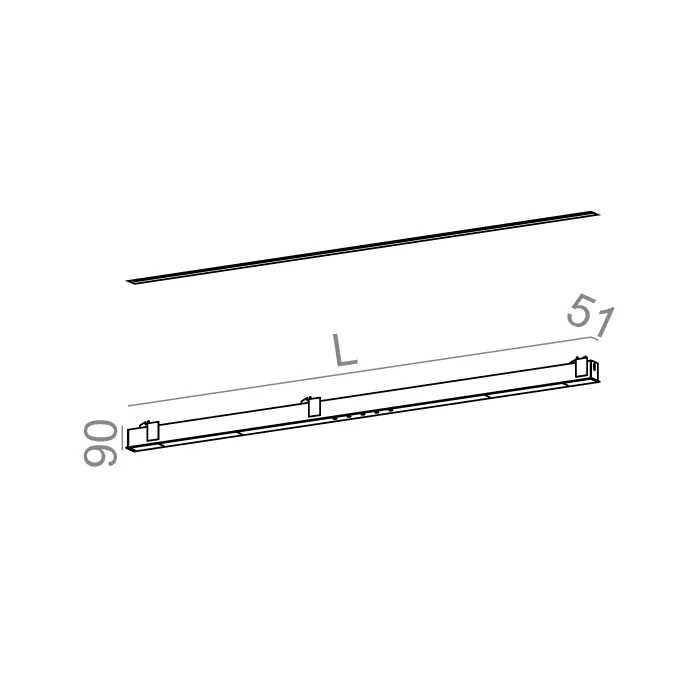 Aqform MIXLINE 192 INV LED wpuszczany