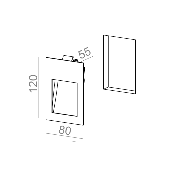 Aqform POCKET mini LED kinkiet