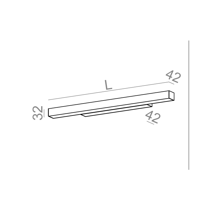 Aqform SET RAW mini 58 LED kinkiet