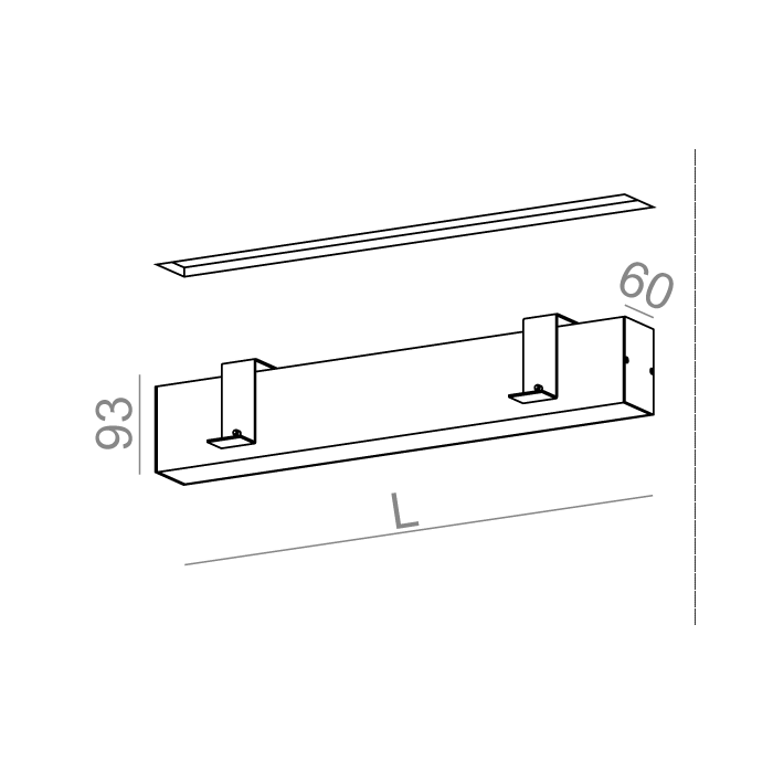Aqform SET TRU 57 LED wpuszczany