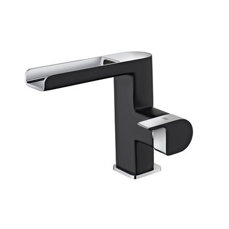 FORMENTERA CZARNO-CHROM, BATERIA UMYWALKOWA KASKADOWA BEZ ODPŁYWU