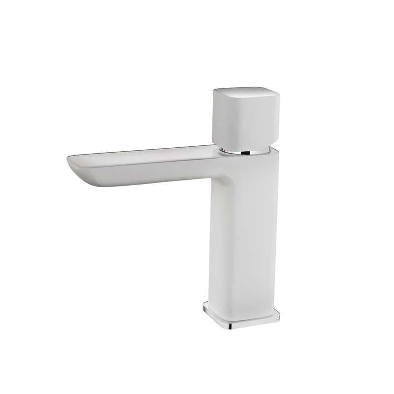 FORMENTERA BIAŁO-CHROM, BATERIA UMYWALKOWA KRÓTKI MIESZACZ BEZ ODPŁYWU