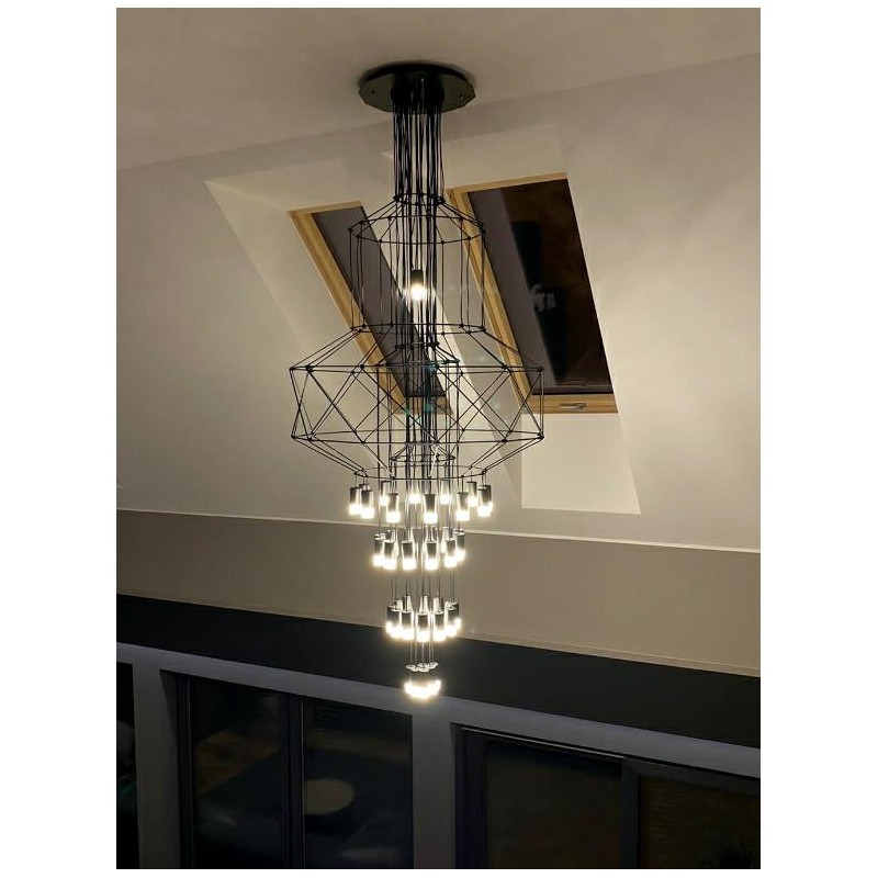 Lampa wisząca FLUSSO 43 czarna