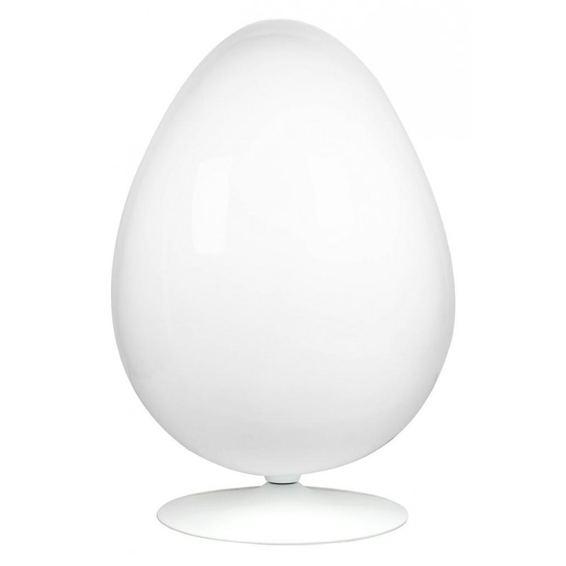 Fotel OVALIA biało-niebieski - włókno szklane, wełna