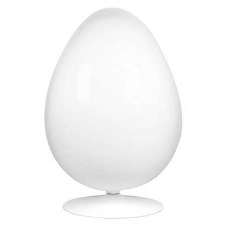 Fotel OVALIA biało-niebieski - włókno szklane, wełna