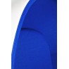 Fotel OVALIA biało-niebieski - włókno szklane, wełna