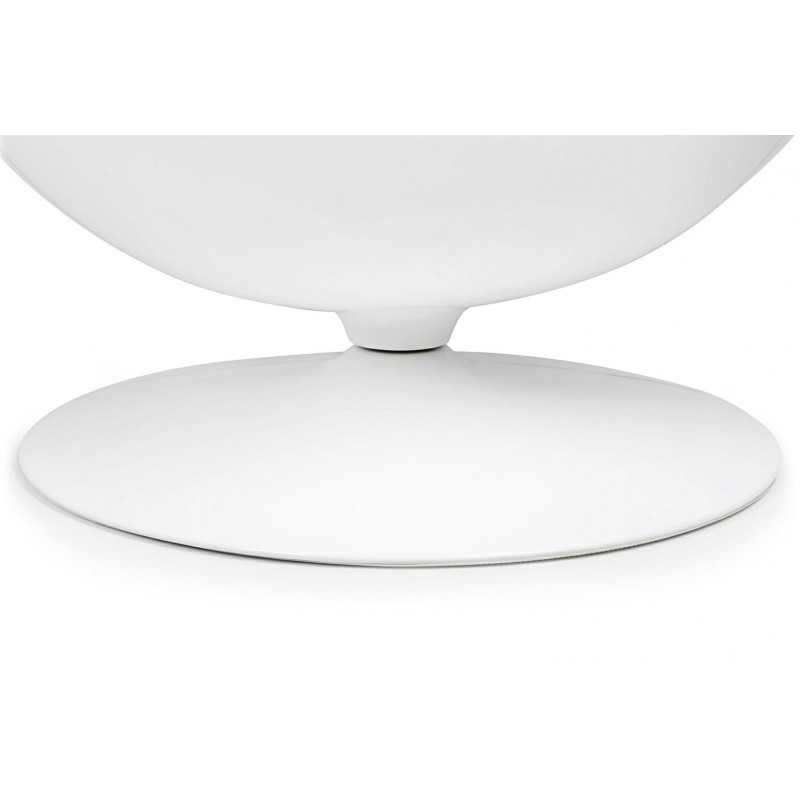 Fotel OVALIA biało-niebieski - włókno szklane, wełna