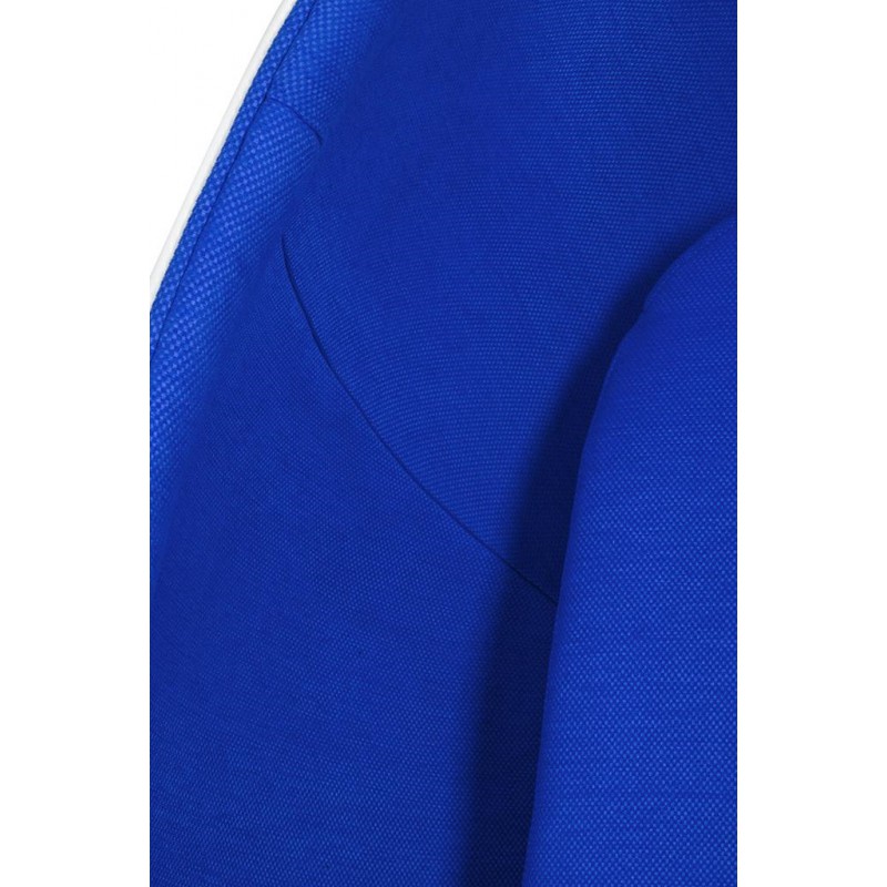 Fotel OVALIA biało-niebieski - włókno szklane, wełna