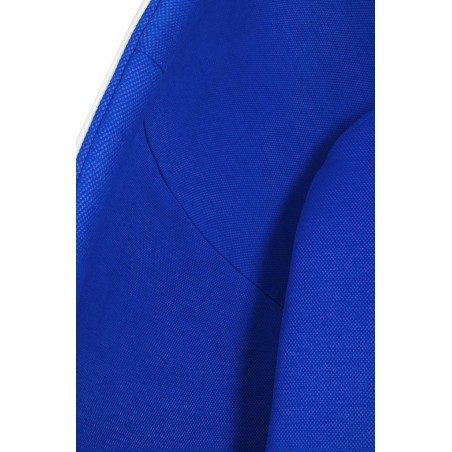 Fotel OVALIA biało-niebieski - włókno szklane, wełna