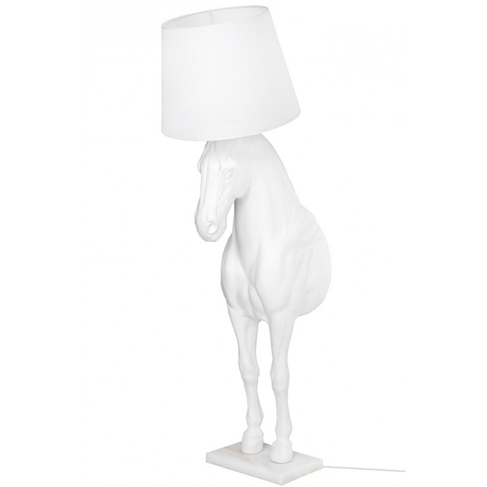 Lampa podłogowa KOŃ HORSE STAND M biała -...