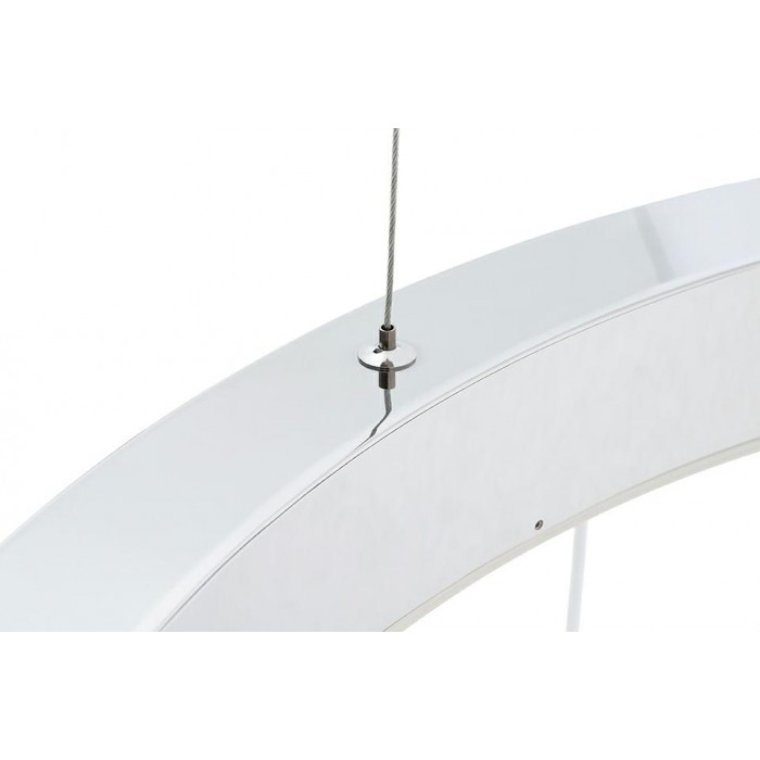 Lampa wisząca RING 100 srebrna - LED, stal...