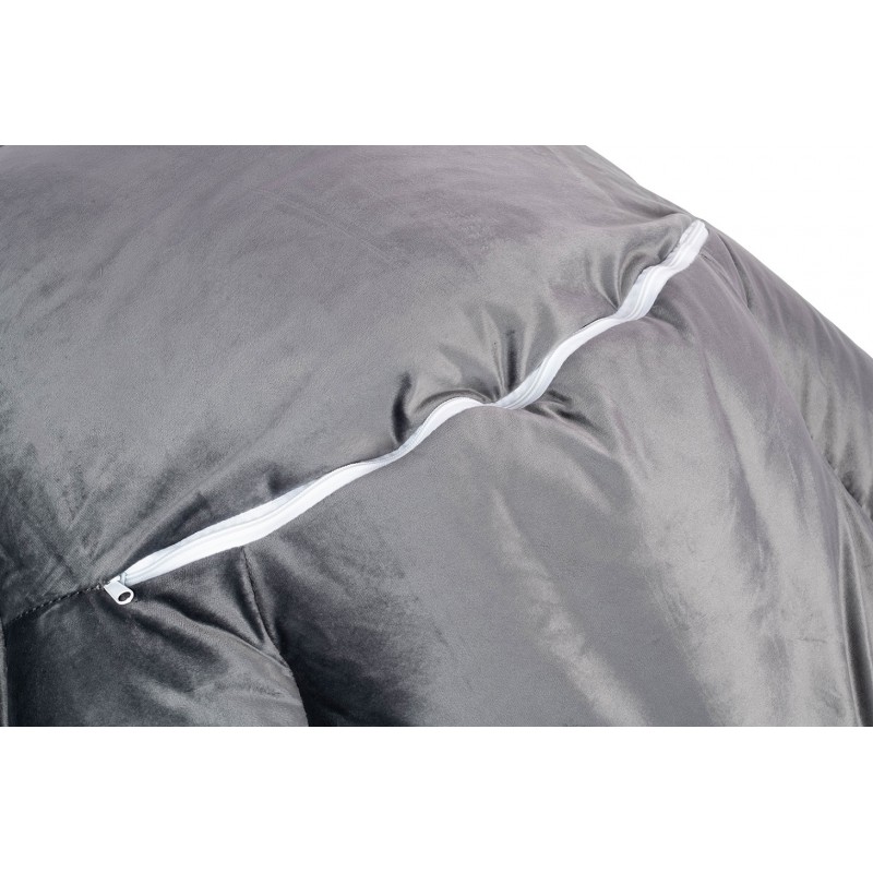 Fotel OTILIA STAND VELVET ciemny  szary welur