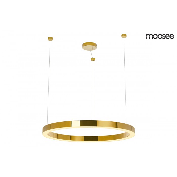 MOOSEE lampa wisząca RING LUXURY 90  złota - LED, chromowane złoto