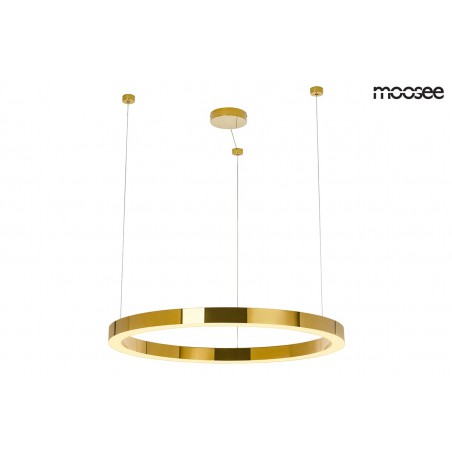 MOOSEE lampa wisząca RING LUXURY 90  złota - LED, chromowane złoto