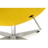 Fotel EGG CLASSIC musztardowy.21 - wełna, podstawa aluminiowa