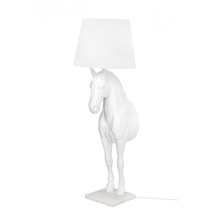 Lampa podłogowa KOŃ HORSE STAND S biała -...