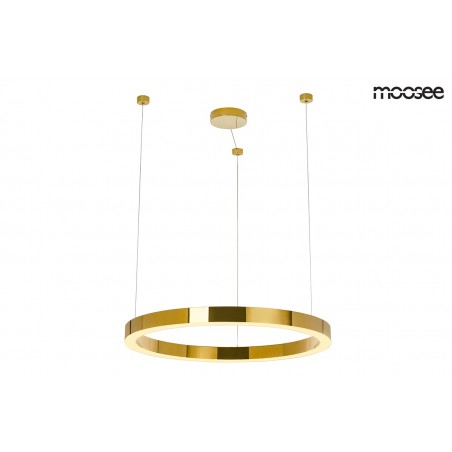MOOSEE lampa wisząca RING LUXURY 70  złota - LED, chromowane złoto