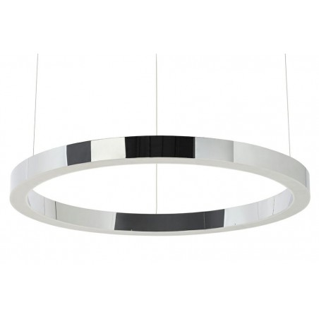 Lampa wisząca RING 80 srebrna - LED, stal polerowana