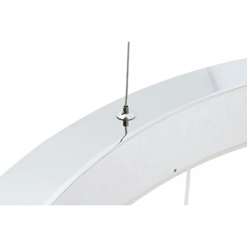 Lampa wisząca RING 80 srebrna - LED, stal polerowana