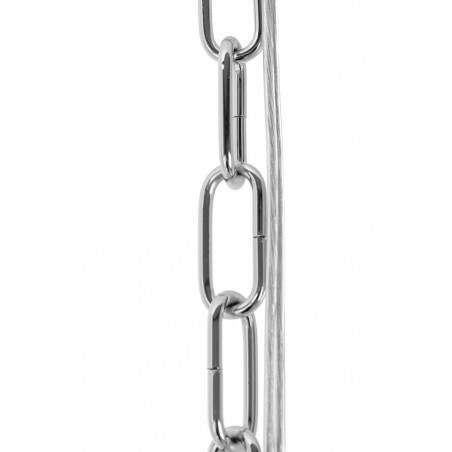 Lampa wisząca MURANO L chrom - szkło, metal