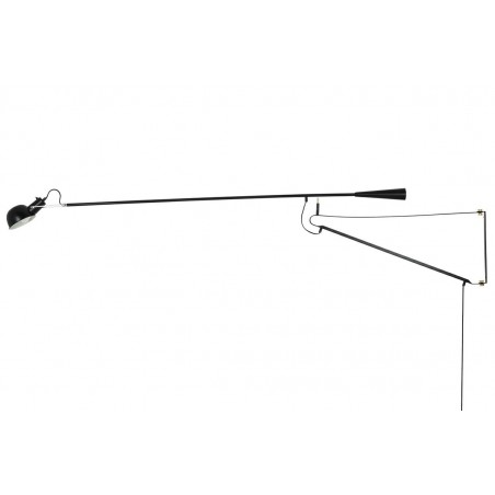 Kinkiet RIFLE czarny - włókno węglowe, metal