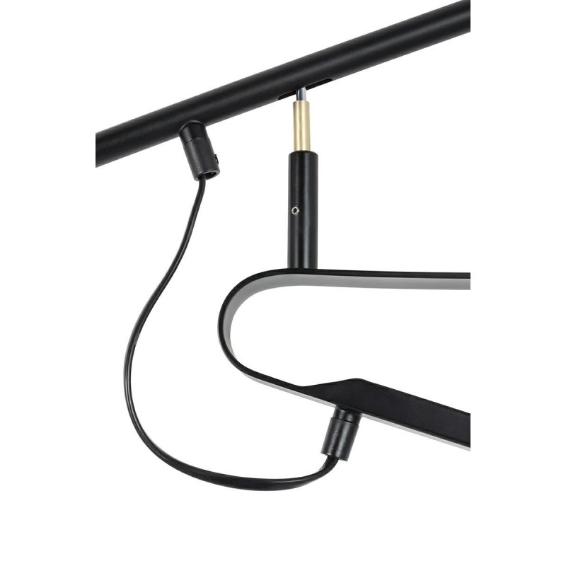 Kinkiet RIFLE czarny - włókno węglowe, metal