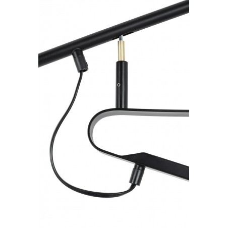 Kinkiet RIFLE czarny - włókno węglowe, metal