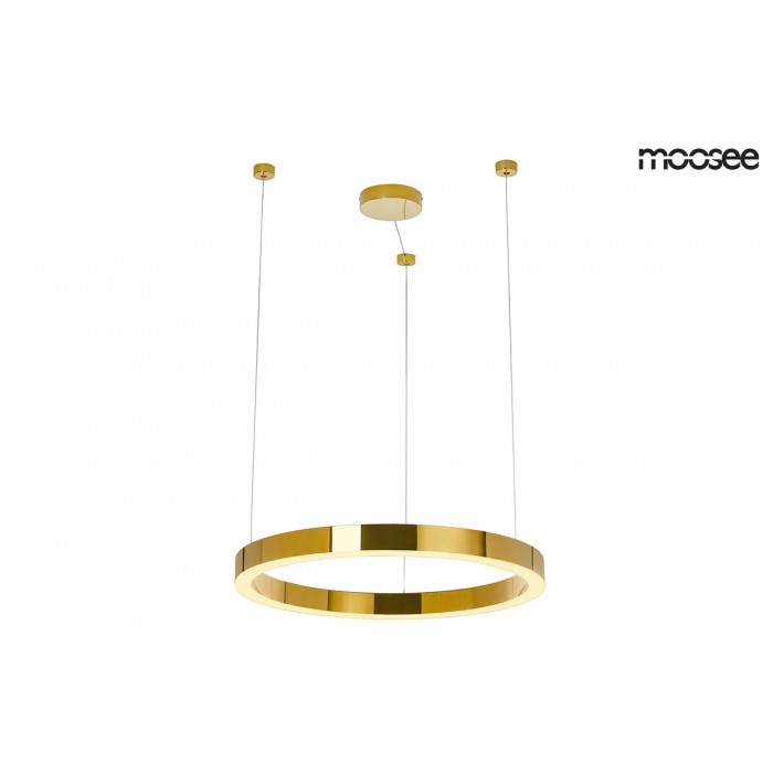 MOOSEE lampa wisząca RING LUXURY 50  złota - LED, chromowane złoto