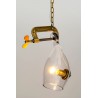 Lampa wisząca VICE mosiądz - metal, szkło