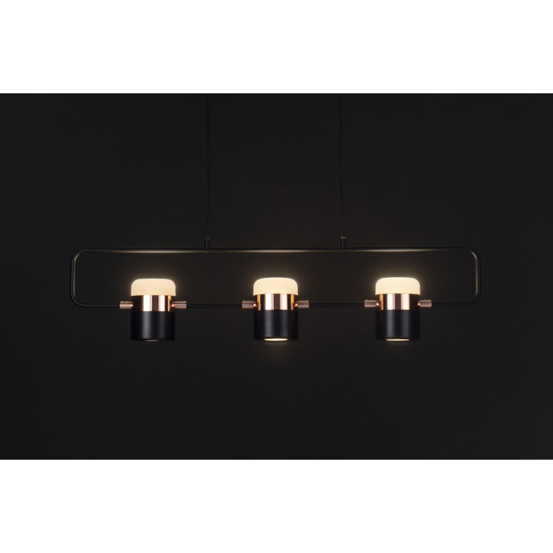 Lampa wisząca BLINK 3 czarna - LED, metal