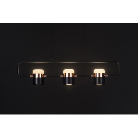 Lampa wisząca BLINK 3 czarna - LED, metal