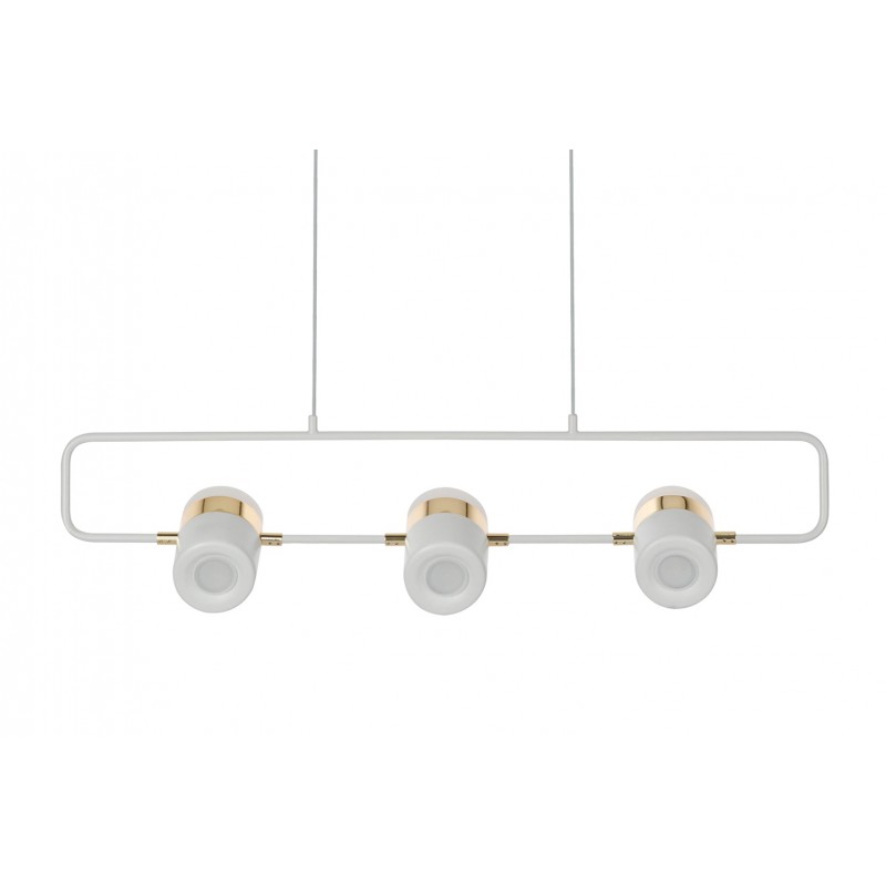 Lampa wisząca BLINK 3 biała - LED, metal