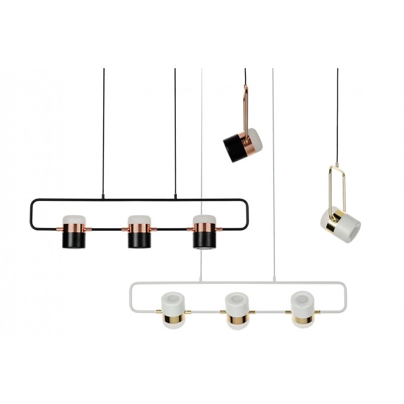 Lampa wisząca BLINK 3 biała - LED, metal