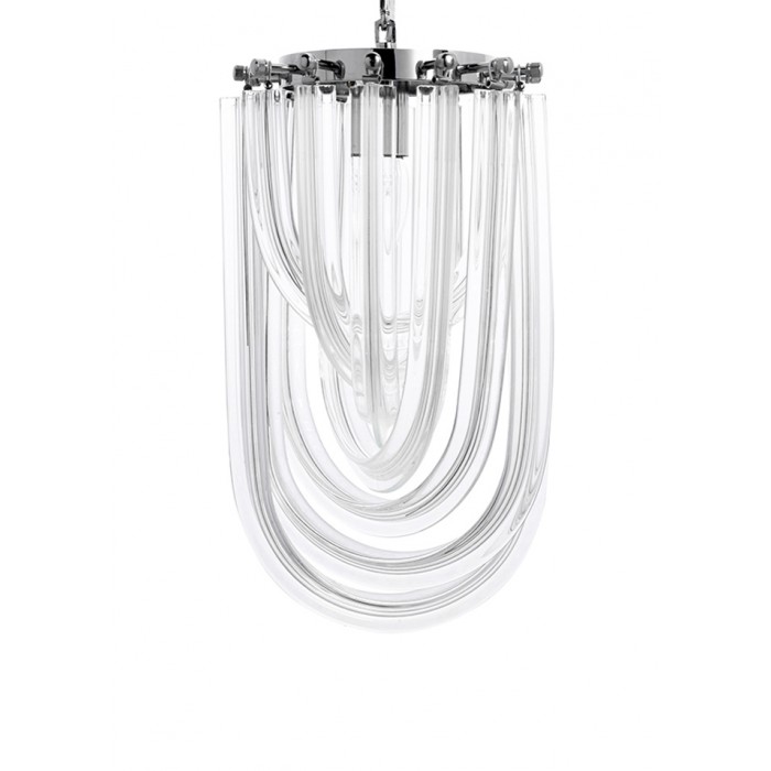 Lampa wisząca MURANO S chrom - szkło, metal