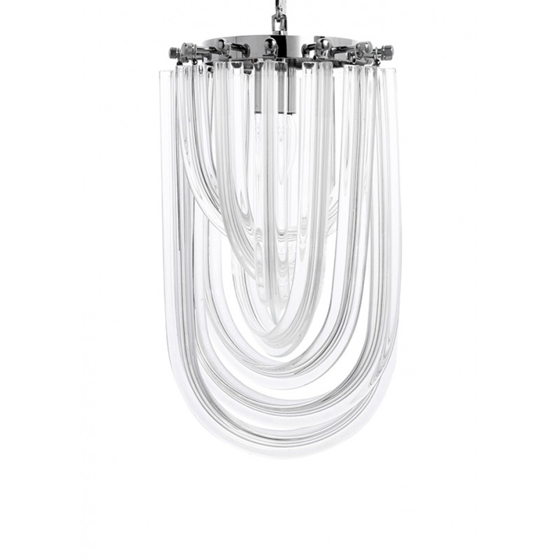 Lampa wisząca MURANO S chrom - szkło, metal
