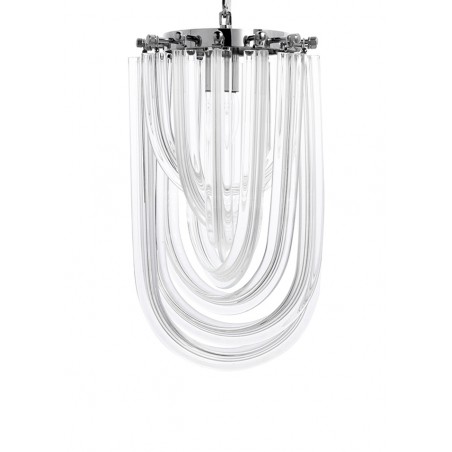Lampa wisząca MURANO S chrom - szkło, metal