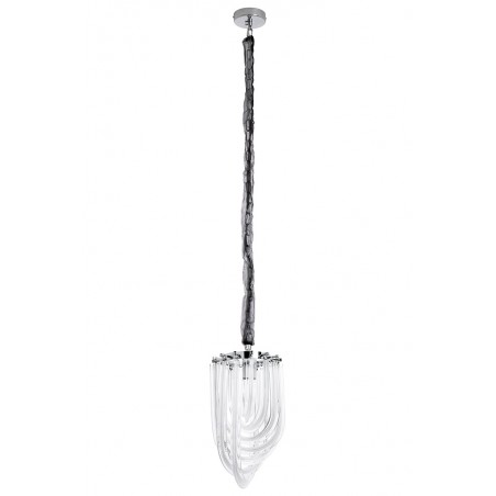 Lampa wisząca MURANO S chrom - szkło, metal