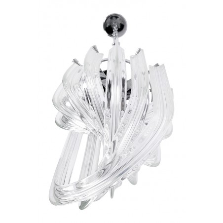 Lampa wisząca MURANO S chrom - szkło, metal