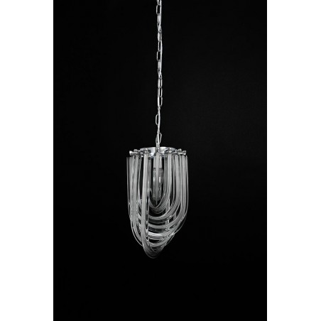 Lampa wisząca MURANO S chrom - szkło, metal