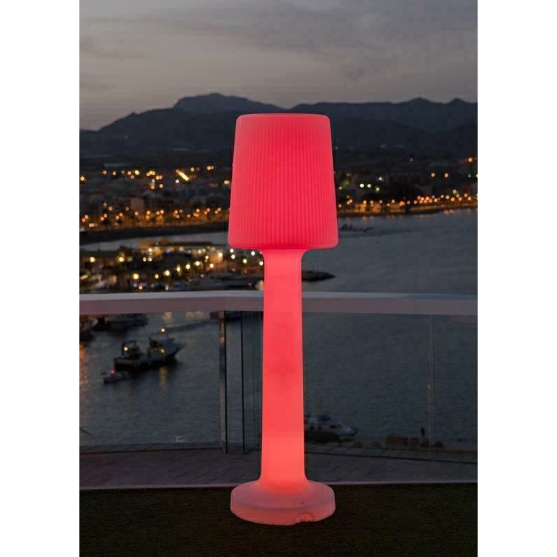 NEW GARDEN lampa ogrodowa CARMEN 110 B biała - LED, wbudowana bateria