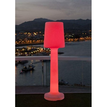 NEW GARDEN lampa ogrodowa CARMEN 110 B biała - LED, wbudowana bateria