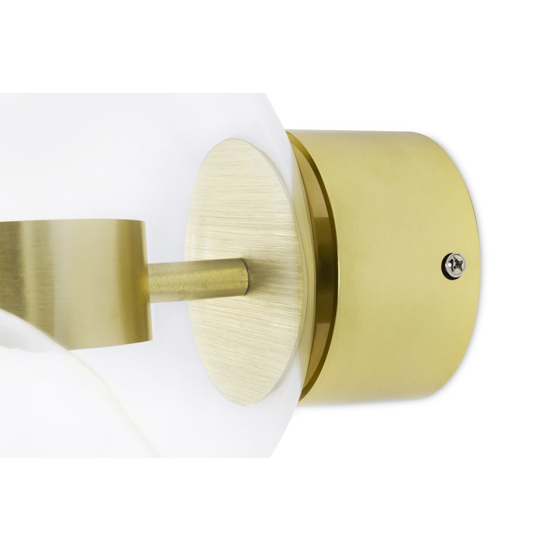 Kinkiet CAPRI WALL 6 złoty - 60 LED, aluminium, szkło