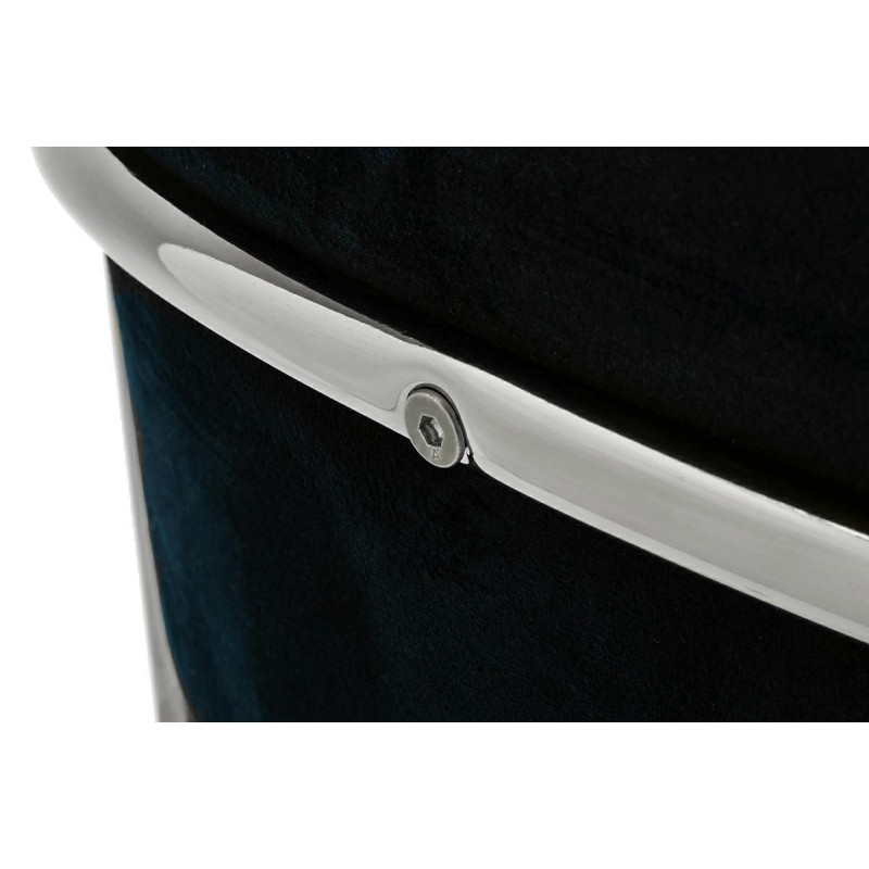 Hoker MARGO 65 czarny - welur, podstawa chromowana