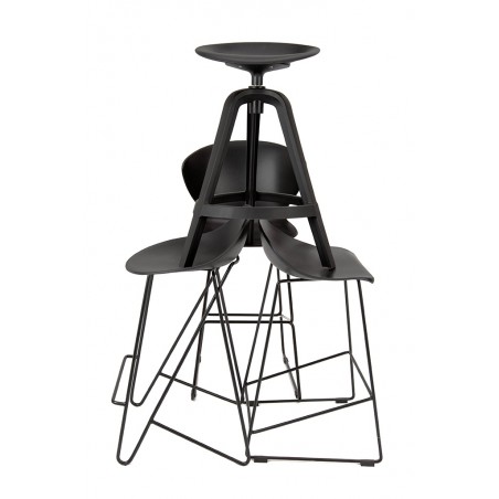 Hoker ALI czarny - polipropylen, metal