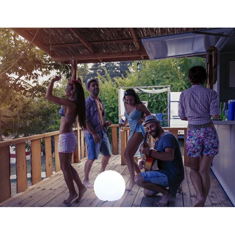 NEW GARDEN lampa ogrodowa BULY 50 biała - LED