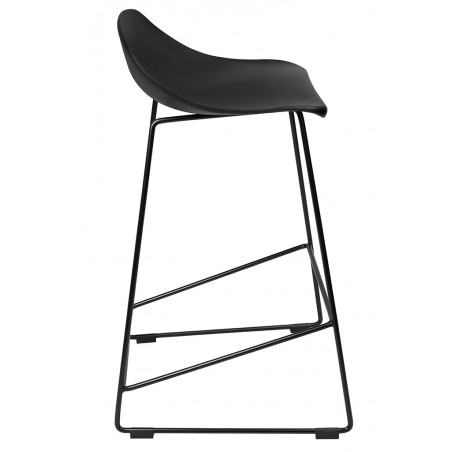 Hoker ROLF czarny 66 cm - polipropylen, metal